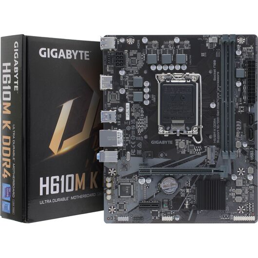 Материнская плата Gigabyte H610M K DDR4 (LGA1700, Micro-ATX), фото 2