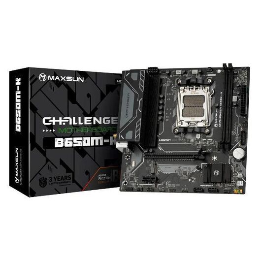 Материнская плата Maxsun Challenger B650M-K WIFI DDR5 (AMD AM5, Micro-ATX), фото 2