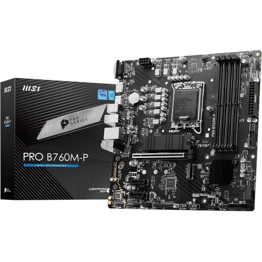 Материнская плата MSI PRO B760M-P DDR5 (LGA1700, Micro-ATX), фото 1