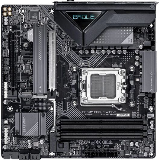 Материнская плата Gigabyte B850M EAGLE WIFI6E DDR5 (AMD AM5, Micro-ATX), фото 1