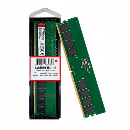 Модуль оперативной памяти Kingston ValueRAM DDR5 16GB 5600MHz (KVR56U46BS8-16), фото 2