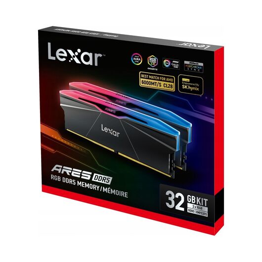 Комплект оперативной памяти Lexar DDR5 32GB (2x16GB) 8000MHz RGB, фото 3