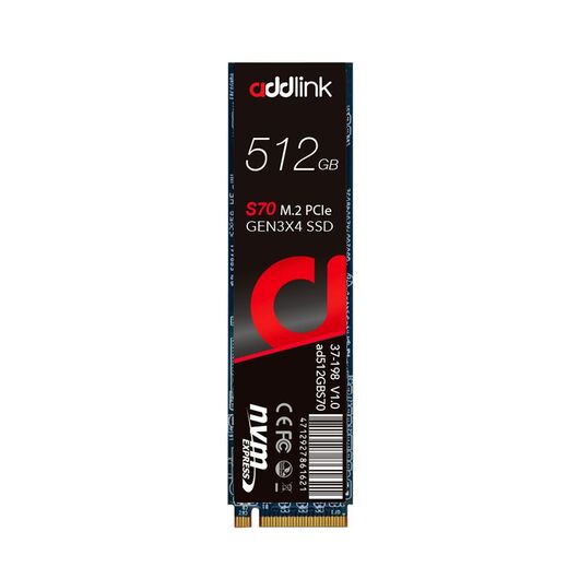 SSD накопитель M.2 NVMe 512GB Addlink / Adlink PCIe 3.0 x4, фото 1
