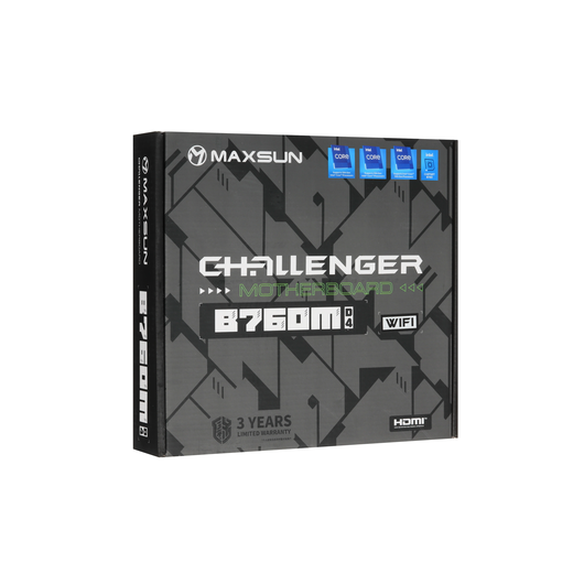 Материнская плата Maxsun Challenger B760M WIFI DDR4 (LGA1700, Micro-ATX), фото 3