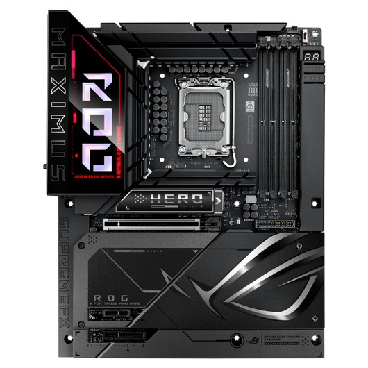 Материнская плата ASUS ROG MAXIMUS Z890 HERO BTF DDR5 (LGA1851, ATX), фото 1