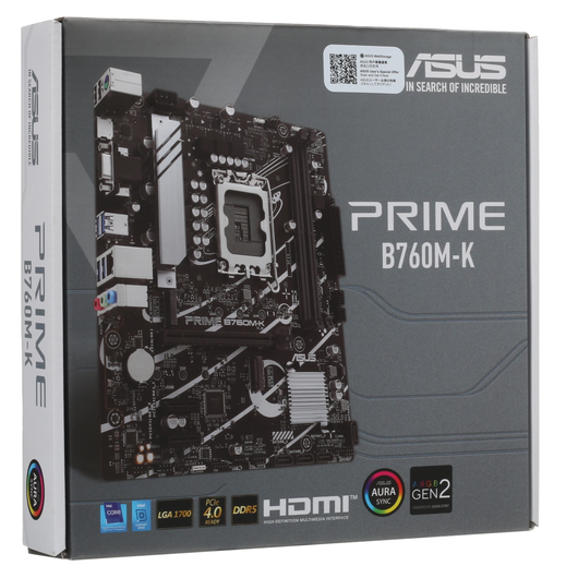 Материнская плата ASUS PRIME B760M-K DDR5 (LGA1700, microATX), фото 2