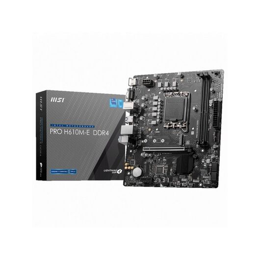 Материнская плата MSI PRO H610M-S DDR4 (LGA1700, Micro-ATX), фото 1