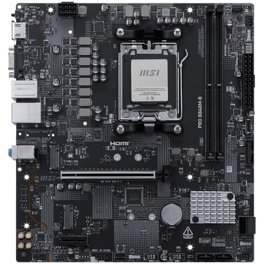 Материнская плата MSI PRO B840M-B DDR5 (AM5, Micro-ATX), фото 2