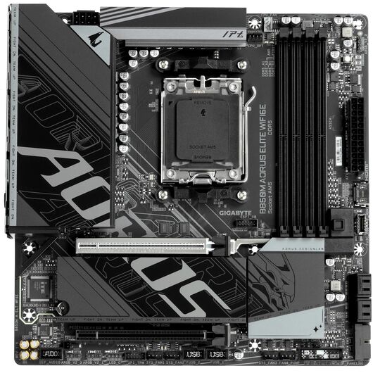 Материнская плата Gigabyte B850M AORUS ELITE WIFI6E DDR5 (AMD AM5, Micro-ATX), фото 1