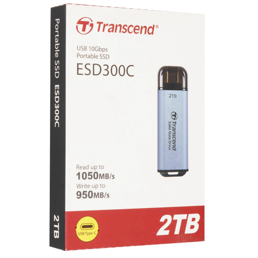 Внешний SSD накопитель Transcend 2TB ESD300S USB 3.2 Gen 2 Type-C (TS2TESD300S), фото 3