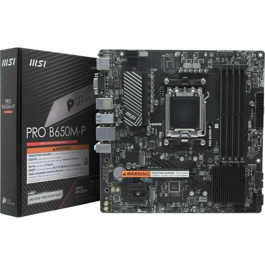Материнская плата MSI PRO B650M-P DDR5 (AM5, Micro-ATX), фото 1