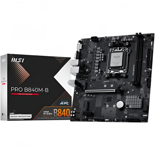 Материнская плата MSI PRO B840M-B DDR5 (AM5, Micro-ATX), фото 1