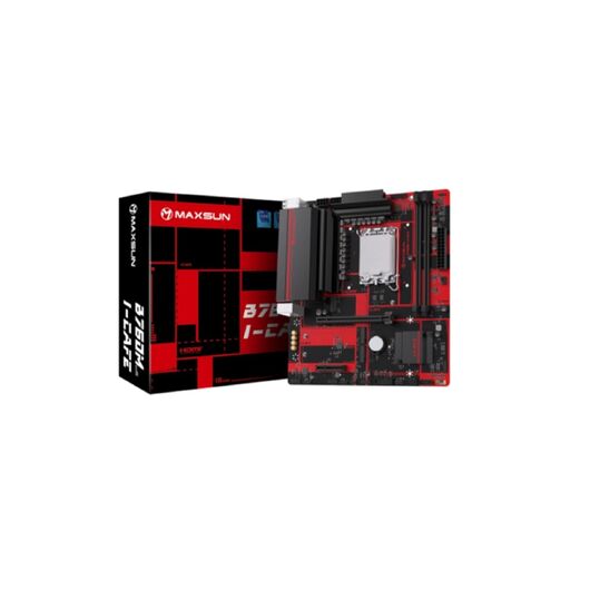 Материнская плата Maxsun B760M I-CAFE DDR5 (LGA1700, Micro-ATX), фото 1