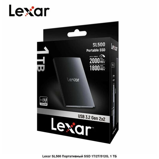 Внешний SSD накопитель Lexar SL300 2TB Portable SSD USB 3.2 Gen 2 Type-C, фото 1