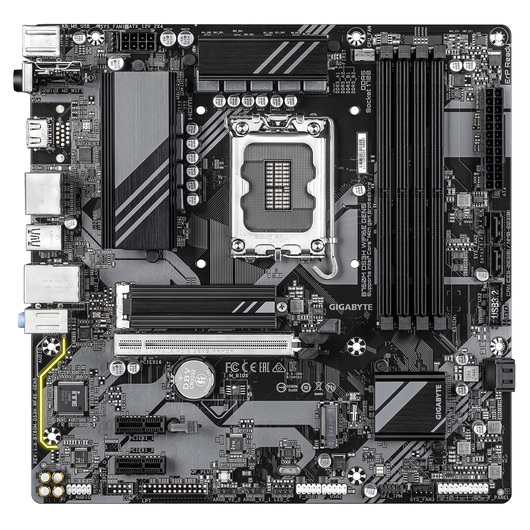 Материнская плата Gigabyte B760M DS3H GEN5 DDR5 (LGA1700, Micro-ATX), фото 1