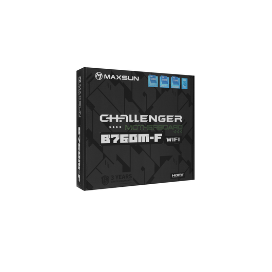 Материнская плата Maxsun Challenger B760M-F WIFI DDR4 (LGA1700, Micro-ATX), фото 1