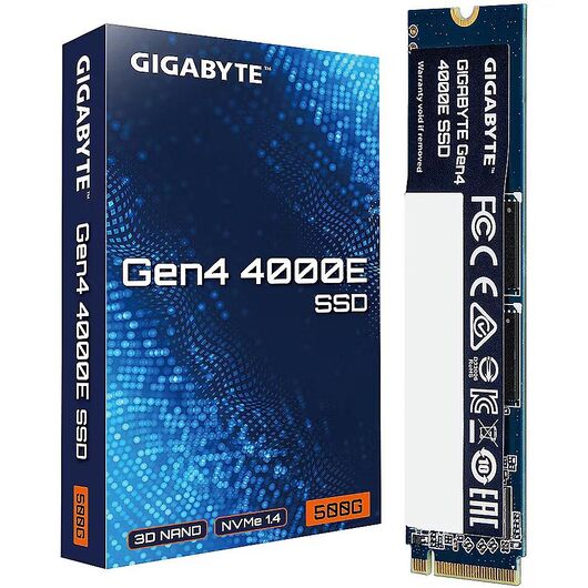 SSD накопитель M.2 NVMe 500GB Gigabyte Gen4 2500E PCIe 4.0 x4 (G325E500G), фото 1