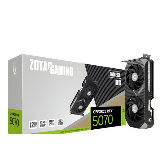 Видеокарта Zotac Gaming GeForce RTX 5070 Twin Edge 12GB GDDR7 (ZT-B50700E-10P), фото 1