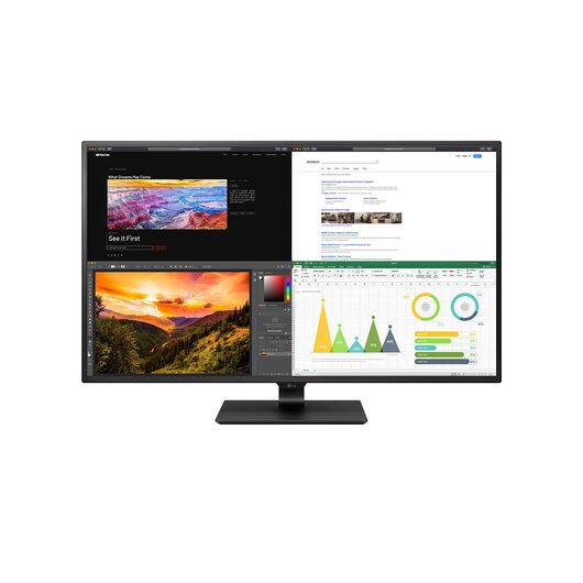 Профессиональный крупноформатный 4K-монитор 43" LG 43UN700-B IPS UHD (3840x2160) 60-65Hz 8ms HDMI DisplayPort USB Type-C Black, фото 1