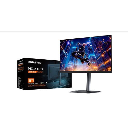 Игровой монитор 27" Gigabyte MO27Q3 EK QD-OLED 2K QHD 360Hz 0.03ms HDMI DisplayPort Type-C USB Black, фото 2