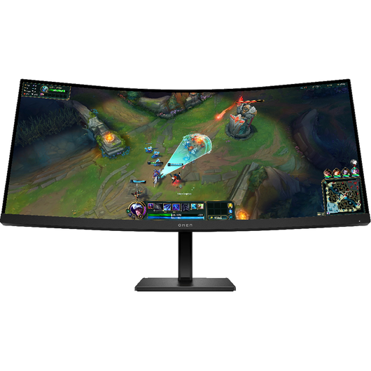 Игровой монитор 34" HP OMEN 34c G2 (AV4C1AA) Curved VA WQHD (3440x1440) 180Hz 1ms HDMI DisplayPort Black, фото 2