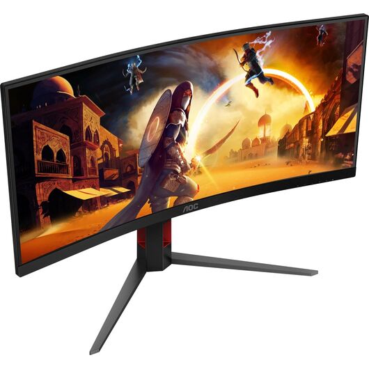 Игровой изогнутый монитор 34" AOC Gaming CU34G4/01 VA UWQHD (3440x1440) 180Hz 0.5ms HDMI DisplayPort Black, фото 2