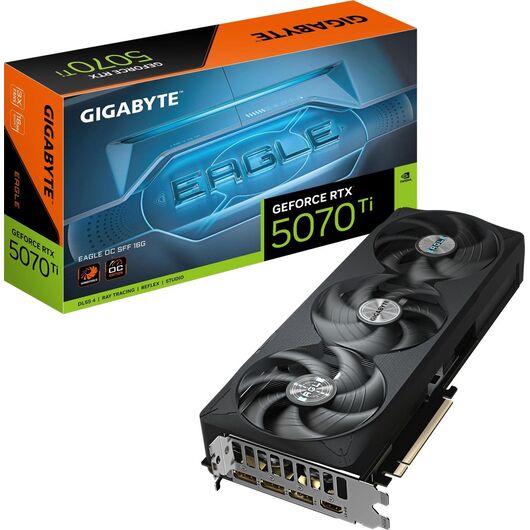 Видеокарта Gigabyte GeForce RTX 5070 Ti EAGLE OC 16GB (GV-N507TEAGLEOC-16GD), фото 1