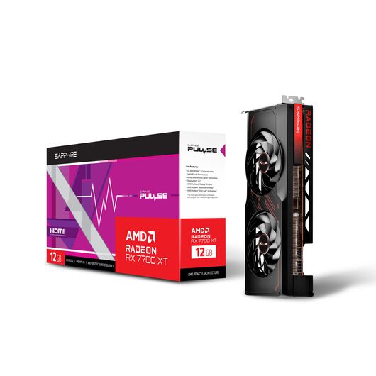 Видеокарта Sapphire PULSE AMD Radeon RX 7700 XT GAMING 12GB GDDR6 Dual HDMI (11335-04-20G), фото 1