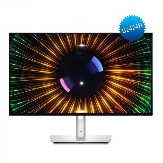 Профессиональный монитор 23.8" Dell UltraSharp U2424H IPS Full HD (1920x1080) 120Hz HDMI DisplayPort USB Type-C USB Hub Audio Height-Adjustable Stand Silver, фото 2