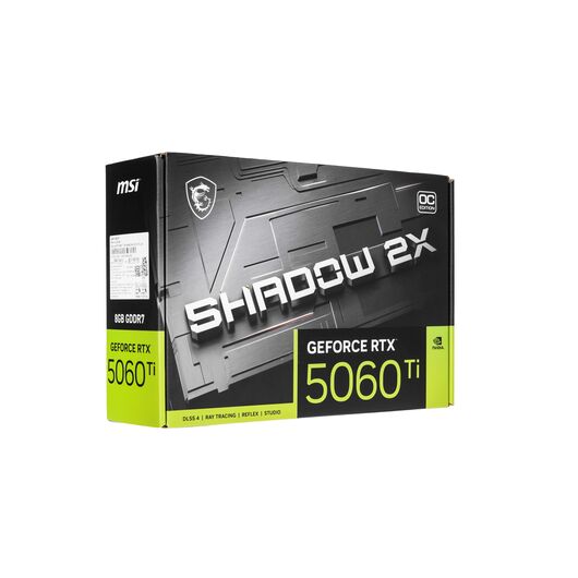 Видеокарта MSI GeForce RTX 5060 Ti SHADOW 2X OC PLUS 8GB (912-V536-003), фото 1