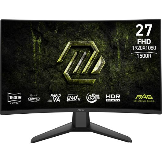 Игровой изогнутый монитор 31.5" MSI MAG 325CQPF E18 Curved Rapid VA WQHD (2560x1440) 180Hz 0.5ms HDMI DisplayPort HAS Black (9S6-3DC14H-204), фото 1