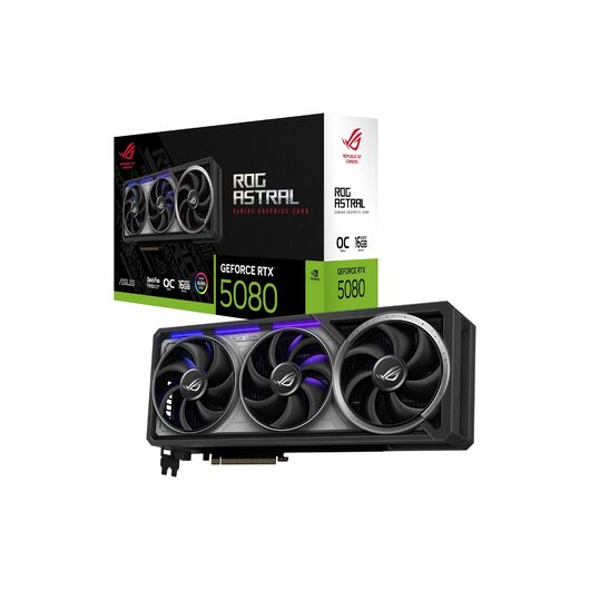 Видеокарта ASUS ROG Astral GeForce RTX 5080 OC Edition 16GB GDDR7 (ROG-ASTRAL-RTX5080-O16G-GAMING / 90YV0LV0-MVAA00), фото 1