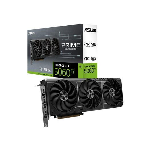 Видеокарта ASUS Prime GeForce RTX 5060 Ti OC Edition 16GB GDDR7 (PRIME-RTX5060TI-O16G / 90YV0MH2-M0NA00), фото 1