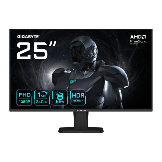 Игровой монитор 24.5" Gigabyte GS25F2A Super Speed IPS Full HD 240Hz 1ms Speakers HDMI DP Black, фото 2