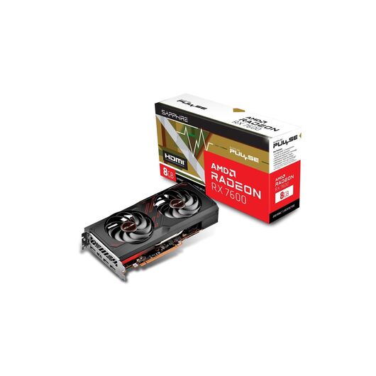 Видеокарта Sapphire PULSE AMD Radeon RX 7600 GAMING OC 8GB GDDR6 (11324-01-20G), фото 1