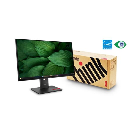 Профессиональный монитор 27" Lenovo ThinkVision T27UD-40 IPS WLED 4K UHD (3840x2160) 60Hz 4ms HDMI DisplayPort USB Type-C Eclipse Black (64AFGAT2EU), фото 2