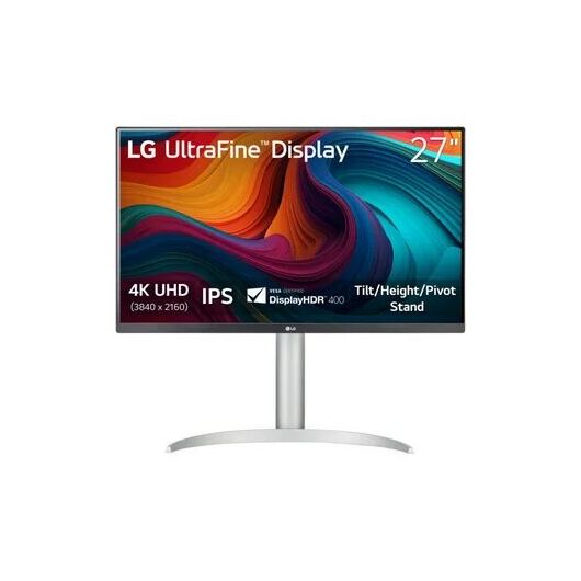 Профессиональный 4K-монитор 27" LG 27UP650K-W IPS UHD (3840x2160) 60Hz 5ms HDMI DisplayPort DisplayHDR 400 White (27UP650K-W.ADG), фото 1