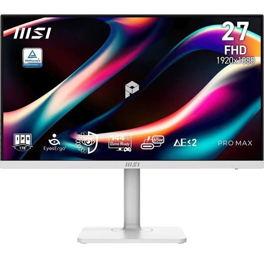 Игровой монитор 27" MSI PRO MAX 271PHW E14 IPS Full HD (1920x1080) 144Hz 1ms HDMI DisplayPort Type-C HAS Pivot White (9S6-3PF54H-022), фото 2