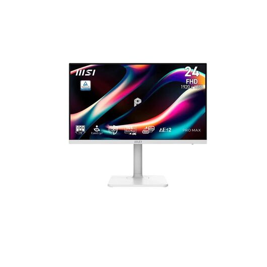 Игровой монитор 23.8" MSI PRO MAX 241PHW E14 IPS Full HD (1920x1080) 144Hz 1ms HDMI DisplayPort Type-C HAS Pivot White (9S6-3PF44H-010), фото 1