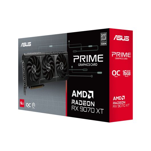 Видеокарта ASUS Prime Radeon RX 9070 XT OC Edition 16GB GDDR6 (PRIME-RX9070XT-O16G / 90YV0L71-M0NA00), фото 1