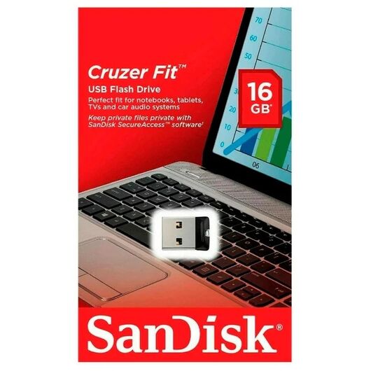 Флешка SanDisk Cruzer Fit CZ33 16ГБ, фото 5 Флешка SanDisk Cruzer Fit CZ33 16ГБ, фото 5