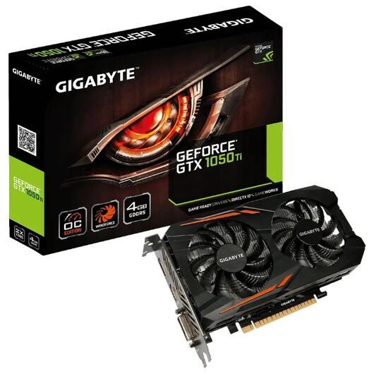 Видеокарта GigaByte GTX1050Ti OC 4GB, фото 3