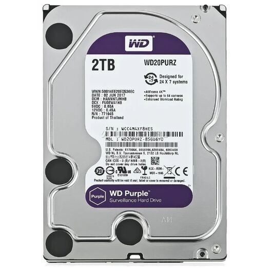 Жесткий диск WD Purple 2TB, фото 1