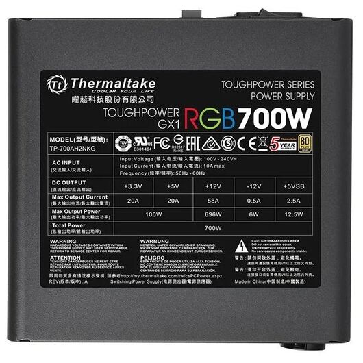 Блок питания Thermaltake Toughpower GX1 RGB 700W, фото 13
